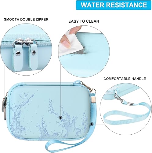 Miniatura 3 de Supmay Estuche de transporte para cámara instantánea MINIBEAR para niños, estuche de almacenamiento de viaje para cámara digital con bolsillo de