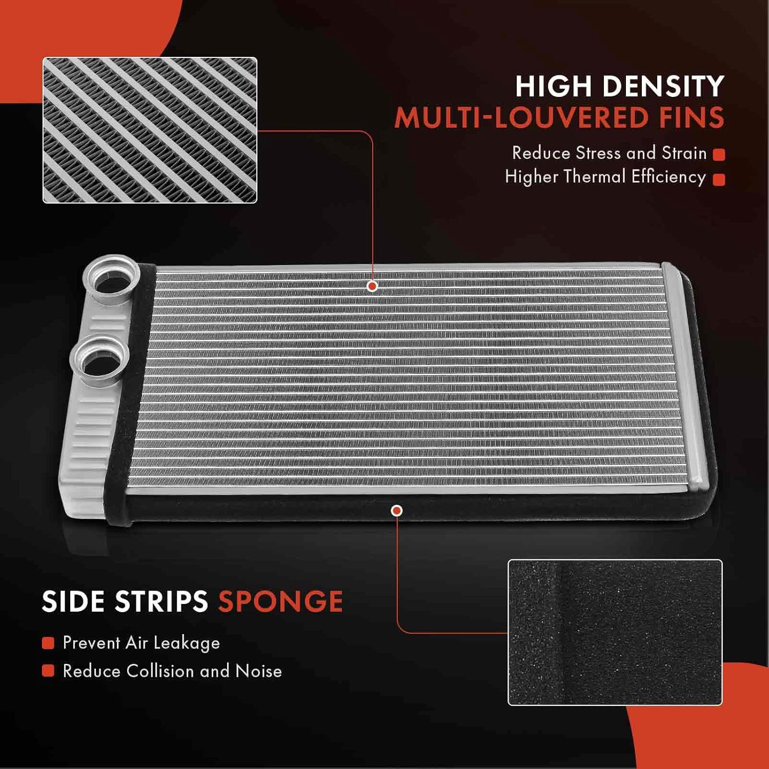 A-Premium Front HVAC Heater Core Compatible with Chrysler Pacifica 2017-2021, Voyager 2020-2021, 3.6L, Mini Passenger Van