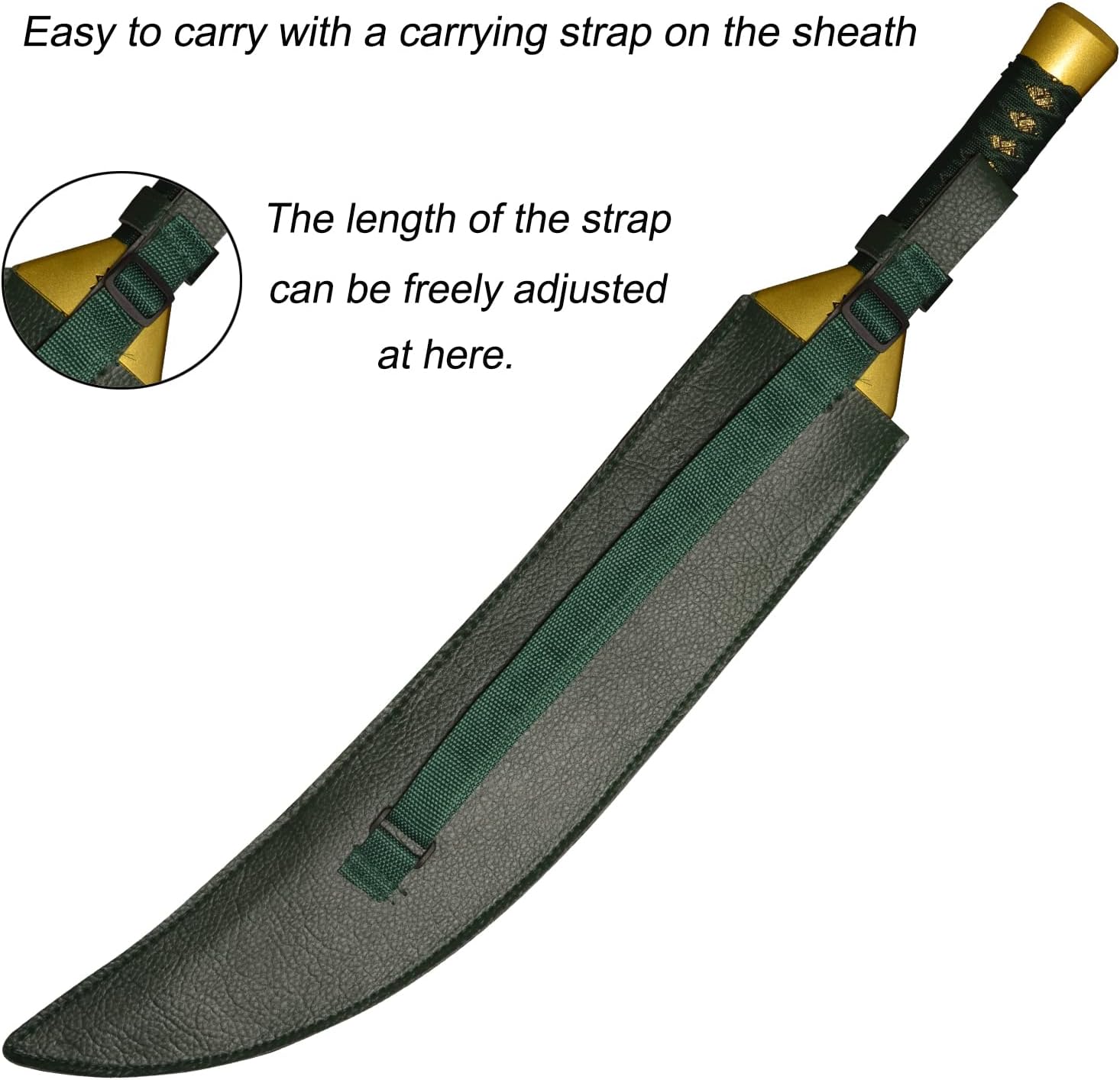 Meliodas Broken Cosplay Sword of Anime Seven Deadly Sins Stainless Steel Blade For Cosplay and Display Green Sword All Made of Metal - Image 5