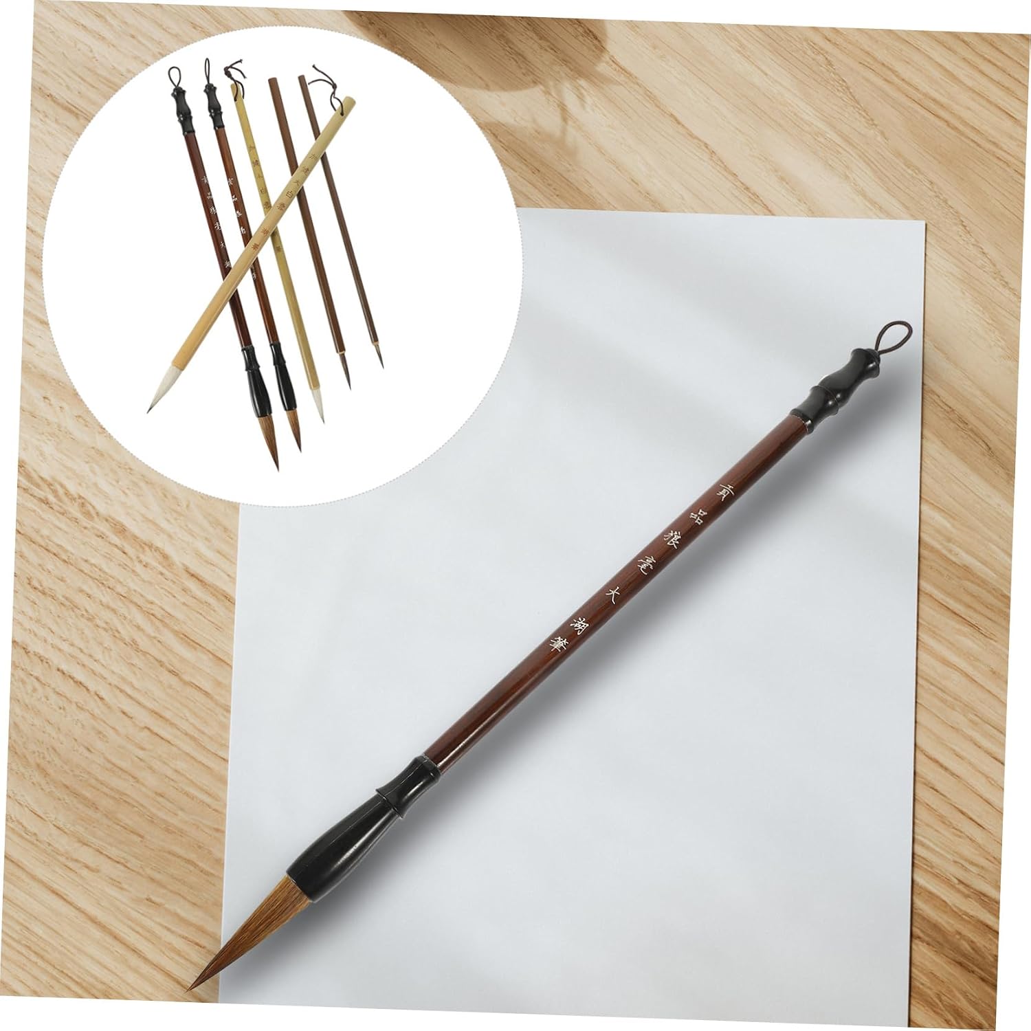 6pcs Traditional Chinese Calligraphy Brush Sumi Ink Brush Art Pen Japanese Art Supplies Ink Chinese Calligraphy Beginner to Expert