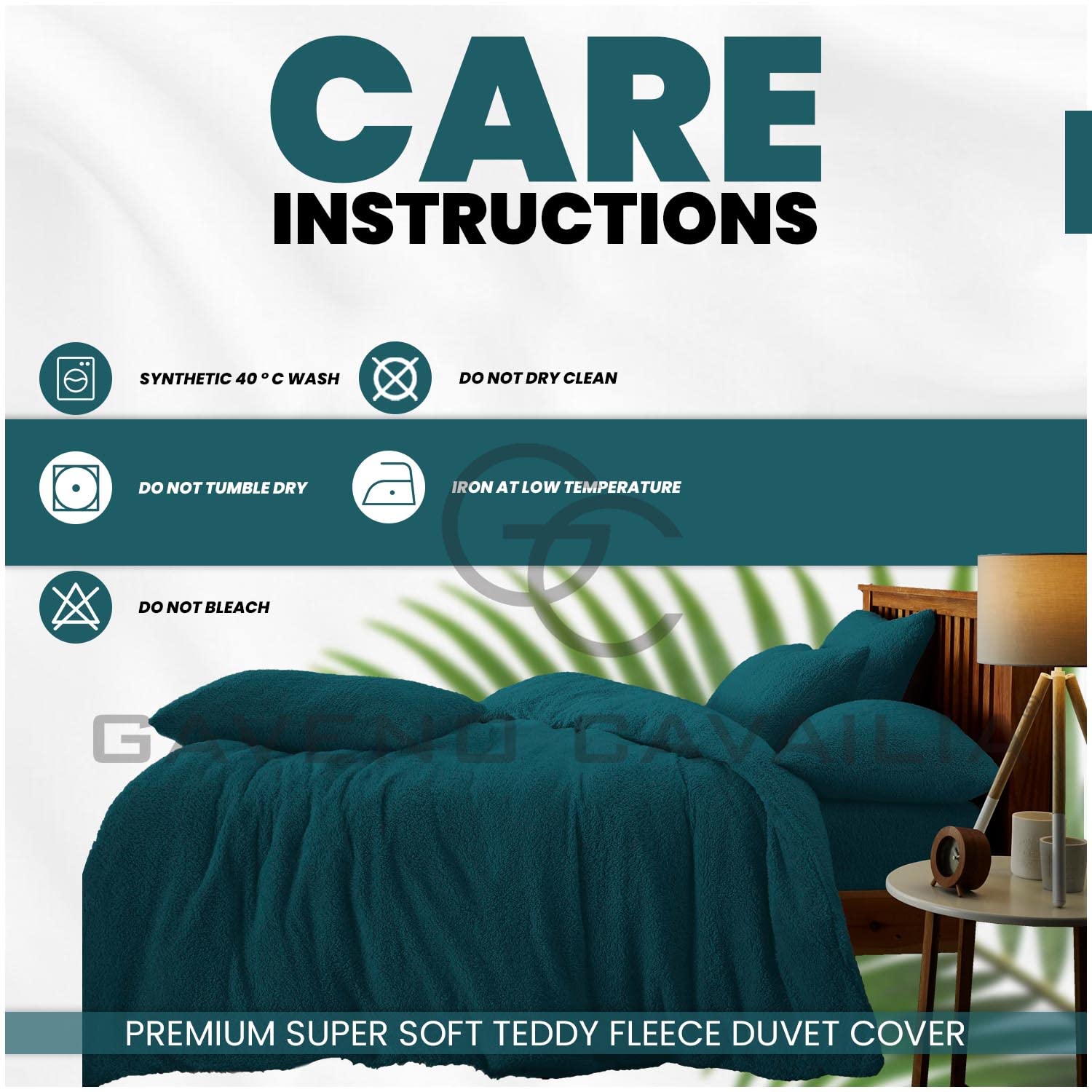 GC GAVENO CAVAILIA Teddy Bear Fleece Geometric Shapes Thermal Warm