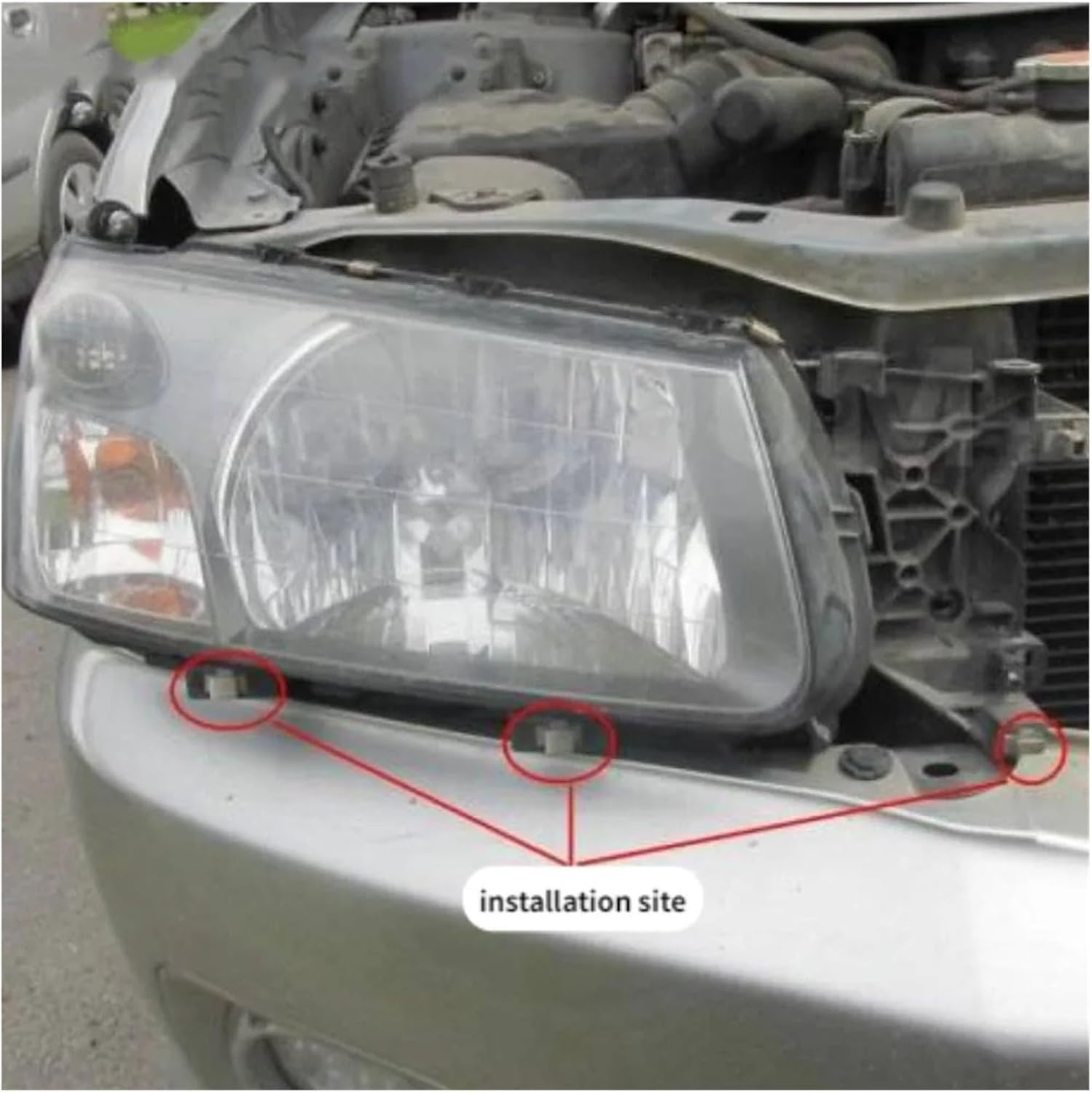 20pcs OE 57160FC010 Upper Front Bumper Extension Moulding Clip Compatible Forester 1998-2005