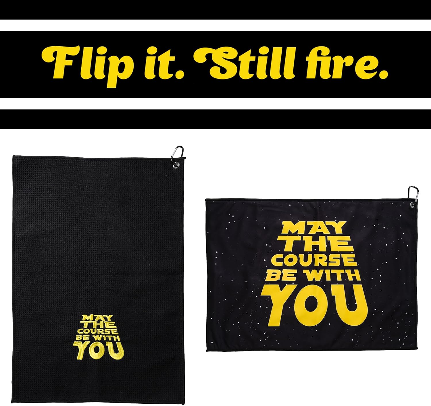 ZEETY 面白いゴルフタオル &ndash; 両面ユーモラスなゴルフタオル バッグ、ゴルフギフト、ゴルフアクセサリー 男女兼用