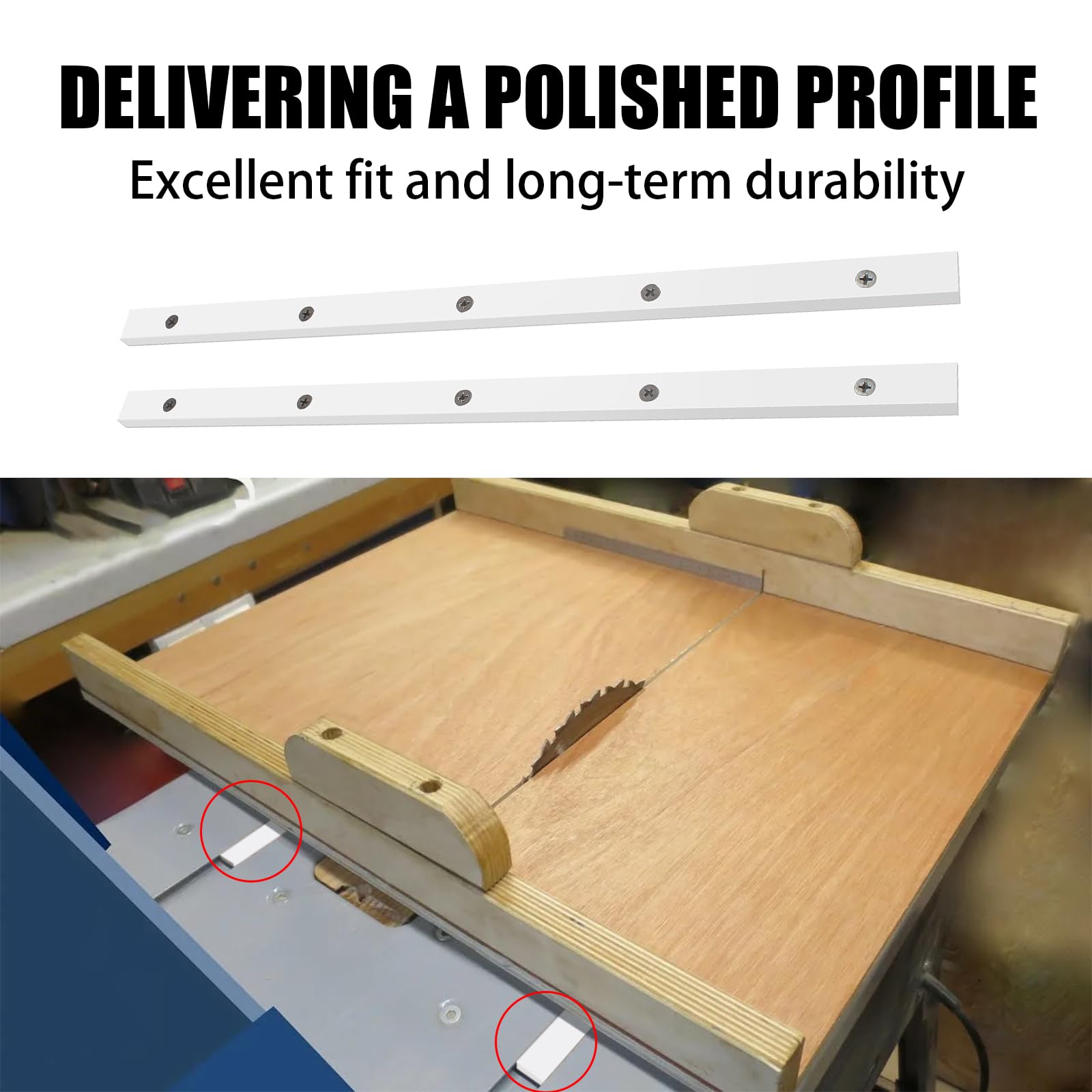 Crosscut Sled for Table Saw - Premium UHMW Runners -5 Crosscut Sled for Table Saw - Premium UHMW Runners -5