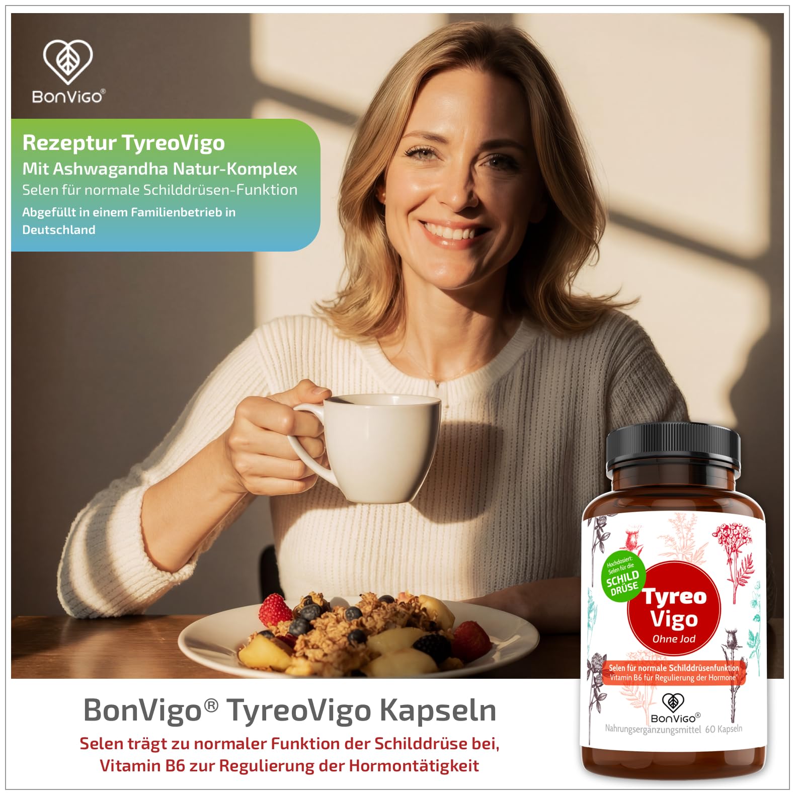 TyreoVigo Selen-Schilddrüse Kapseln & Hormon Balance Vitamin B6*