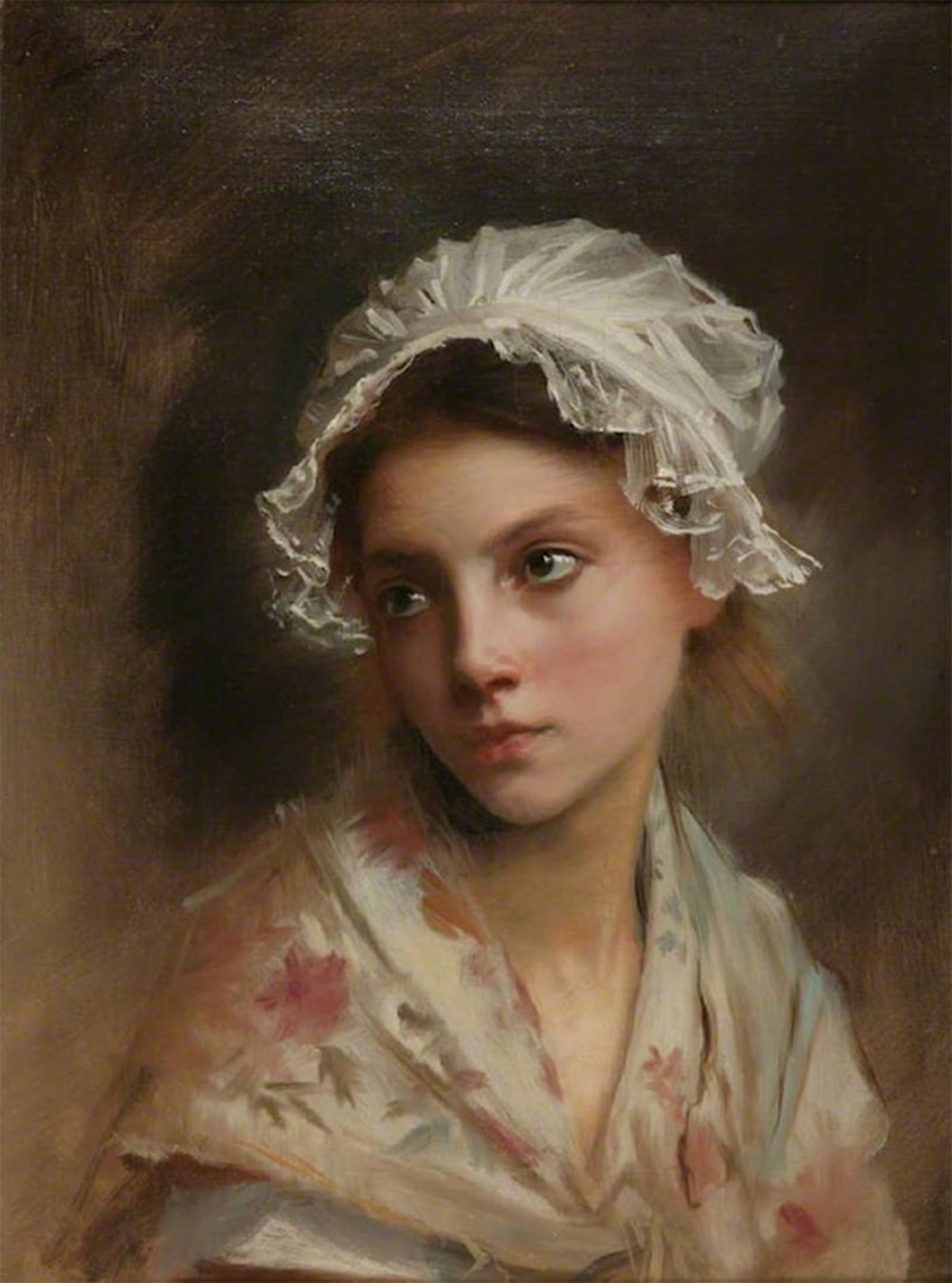SERENDIPITP Aesthetic Poster Photo Wall Print Retro Picture A Girl by Gustave Jean Jacquet Modern Wall Artwork for Home Decor 60x90cm