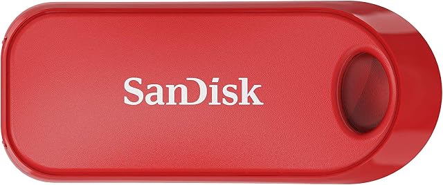 SanDisk Cruzer Snap 32 GB USB Flash Drive - Red