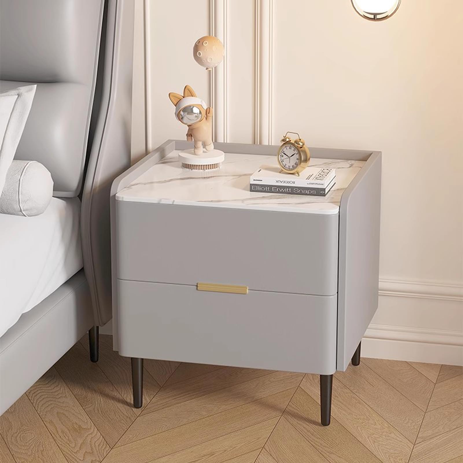 Meuble de nuit 2 tiroirs pour chambre ordonnée sans désordre