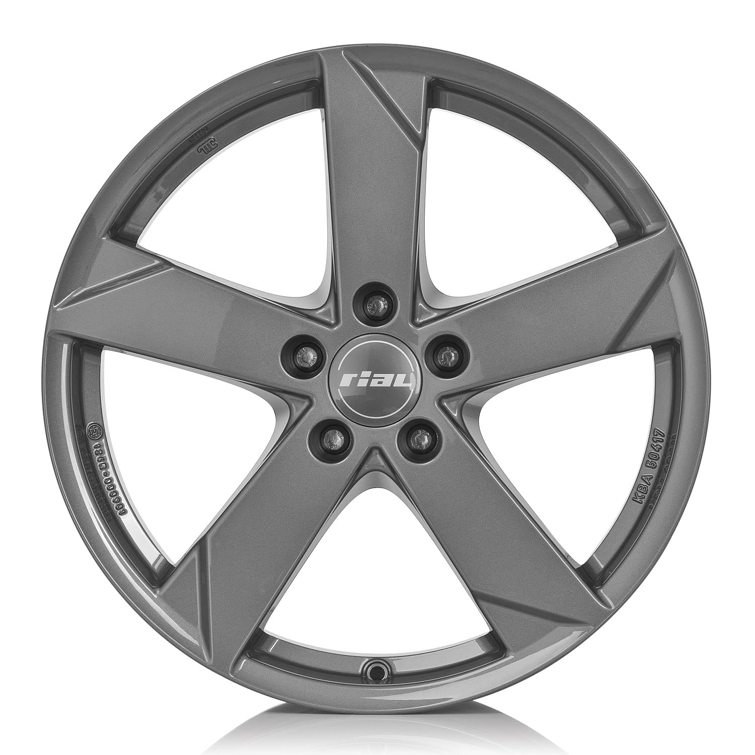 4x Cerchi Rial Kodiak 6.5Jx16 ET42 5x112 graphit compatibile con SKODA Karoq Karoq Scout Octavia Octavia Scout Superb Yeti