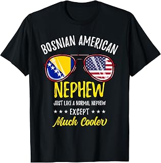 Cool Bosnian American Nephew Bosnian Family T-Shirt