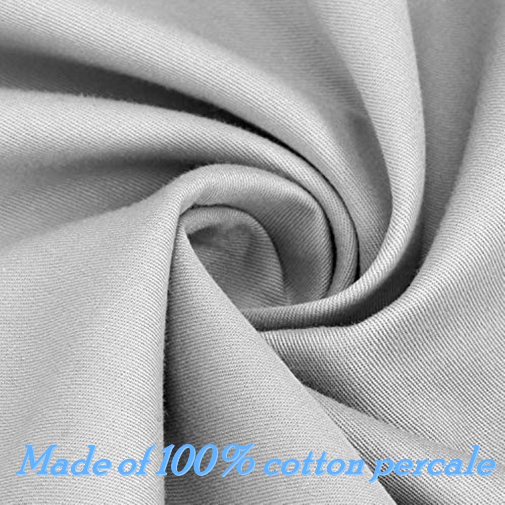 La Taie d'oreiller 40x60 Enfant - Lot De 2 Taie D Oreiller Bebe en Cotton - Protege Oreiller De Voyage - Gris Housse De Coussin