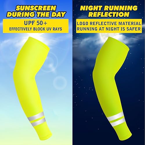 Miniatura 10 de SATINIOR 6 Pairs UV Sun Protection Arm Sleeves Cooling Compression Arm Sleeves for Women Men Golf Outdoor Sports
