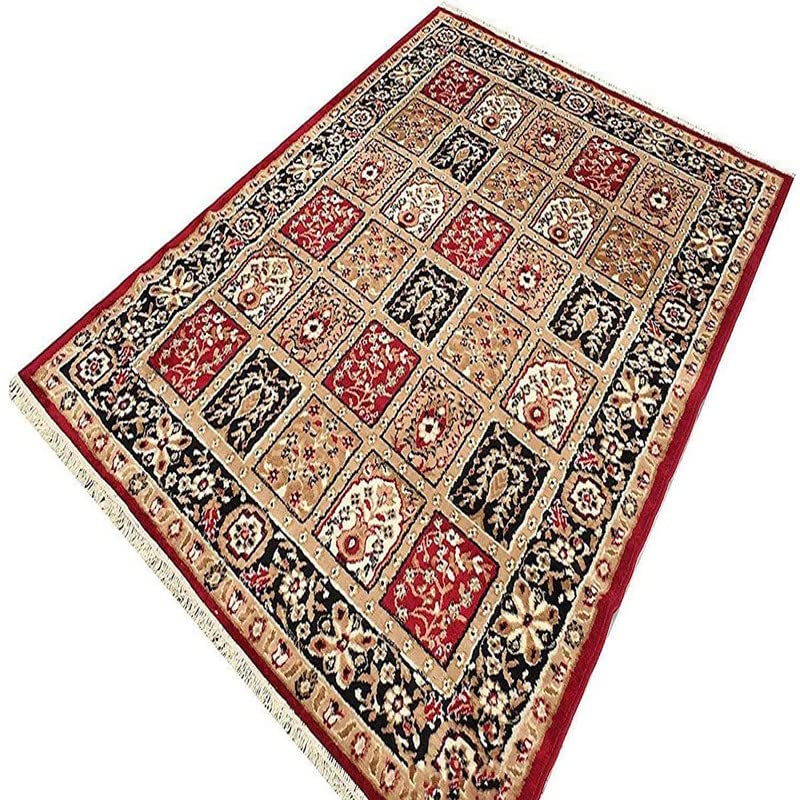 Image of Home Decore Acrylic Carpet for Your Living Room & Drawing Room Aywhere in Your Home (150x210 Red Colour)- 5x7 Feet