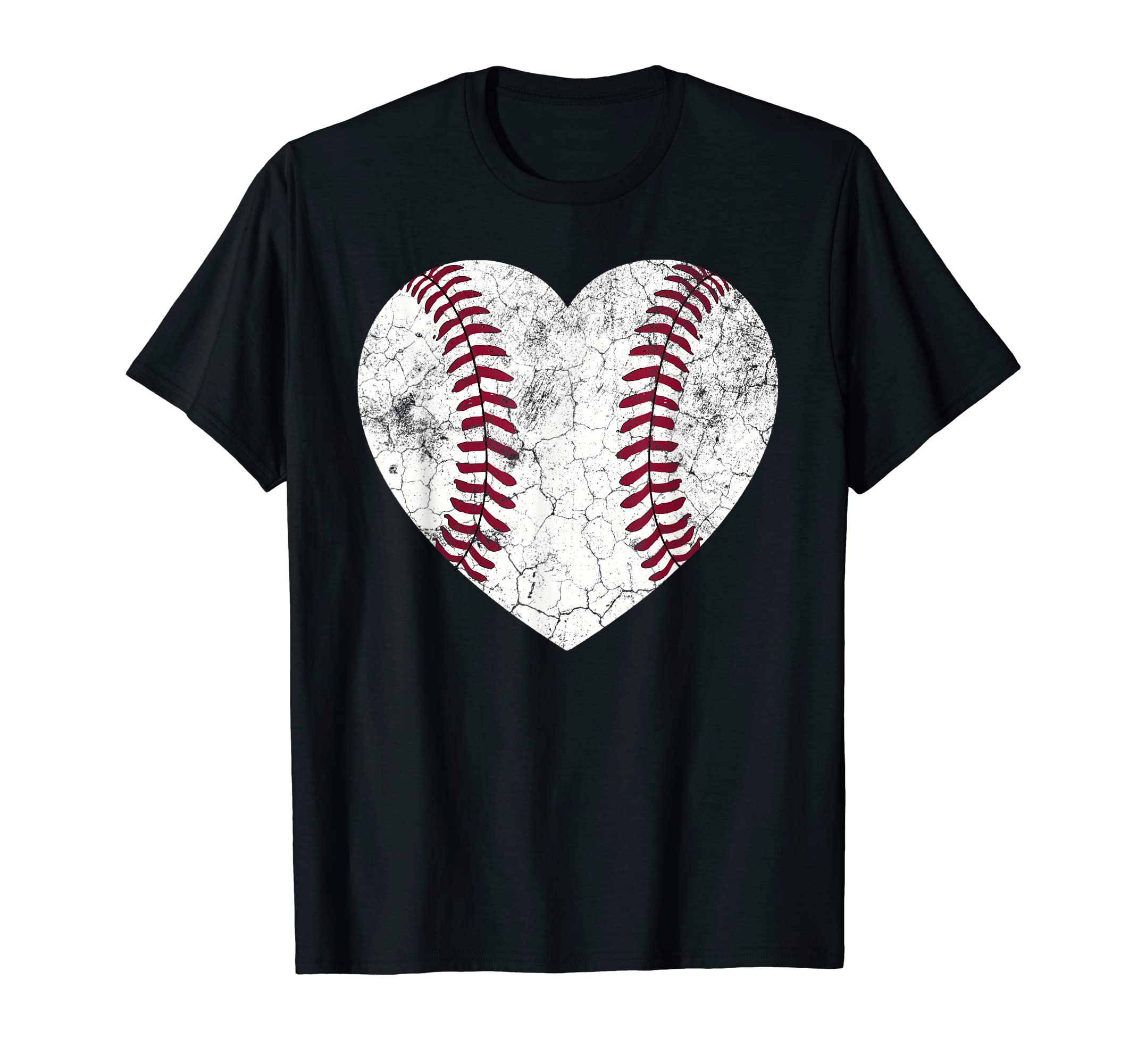 Baseball Heart Shirt Cute Mom Dad Men WomenSoftball Gift T-ShirtOEKO-TEX STANDARD 100