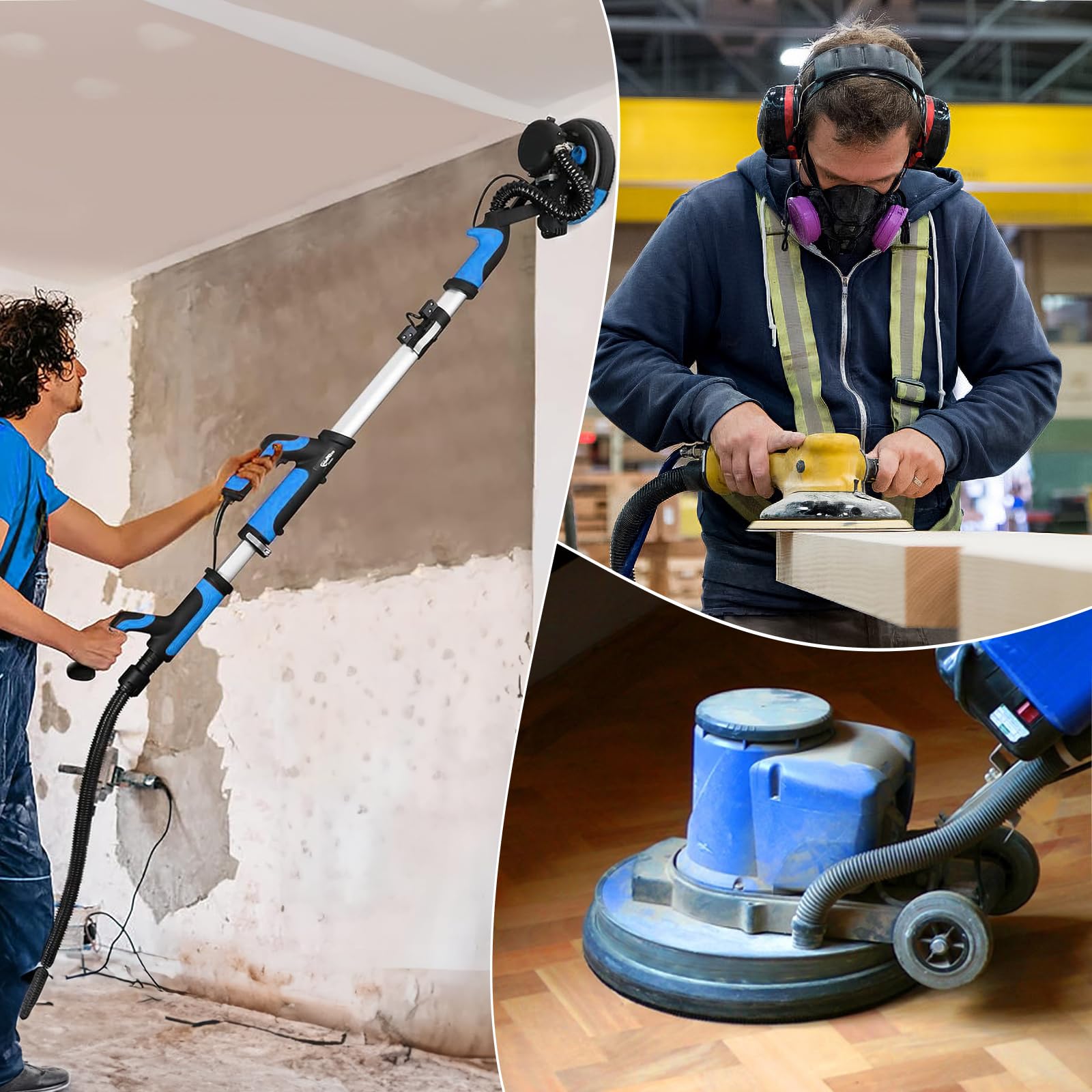 30 Dischi Abrasivi da 180 mm Grana P100, Carta Vetrata per Levigatrice Orbitale 180mm, Velluto Rinforzato, Ossido di Alluminio per Finitura a Secco