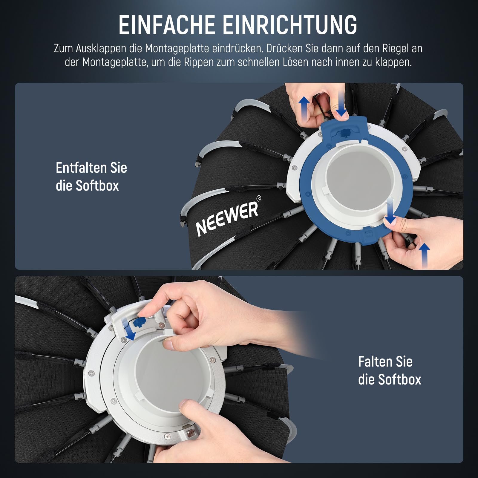 Neewer Parabol Softbox Set 23.6" – Bild 2