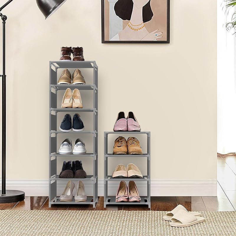 esonstyle 10 szintes fém cipőtartó szűk helyekre 10 pár cipőhöz
