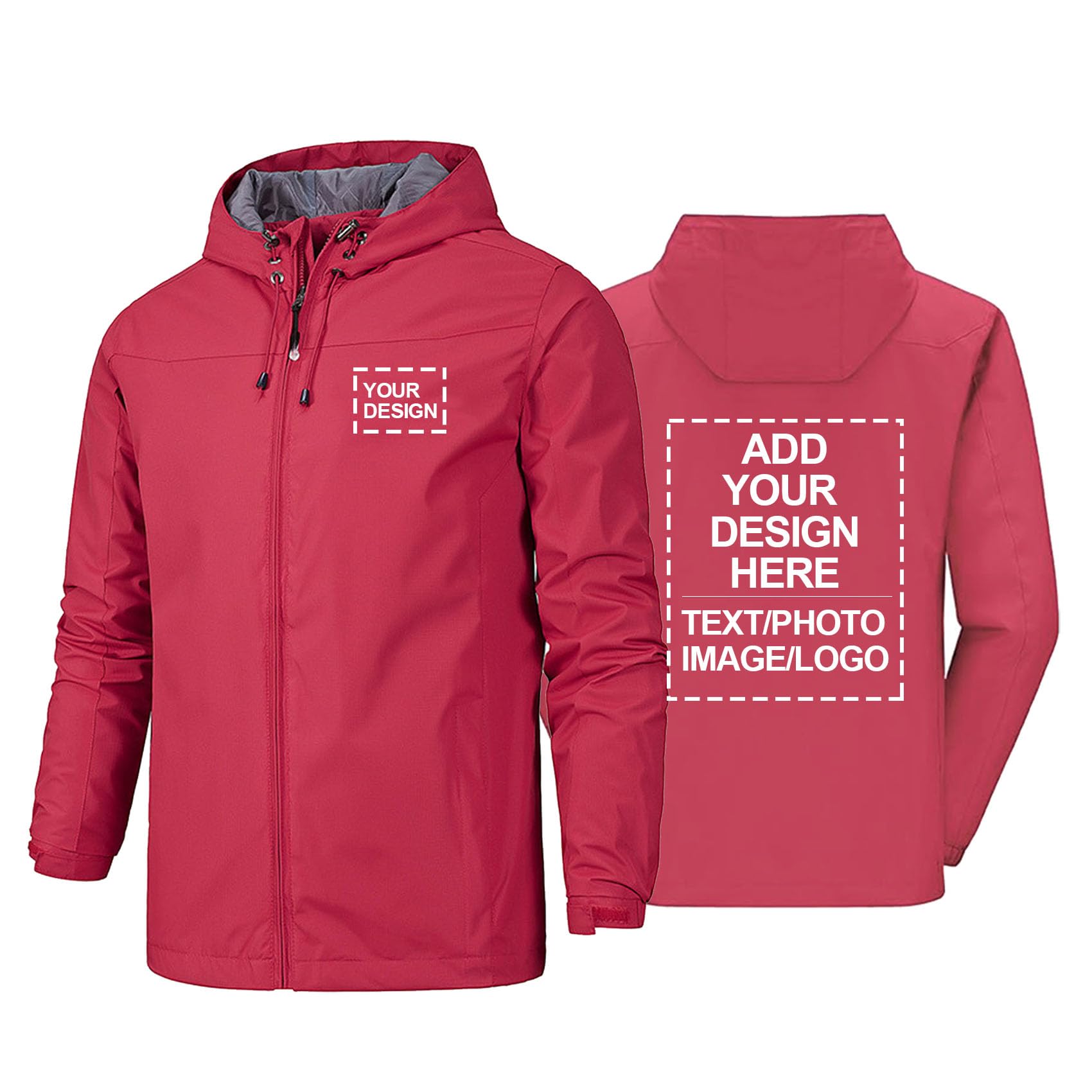 Giacca impermeabile da uomo e da donna giacca a vento softshell personalizzata giacche antipioggia logo personalizzato testo immagini abbigliamento da lavoro cappotto da esterno