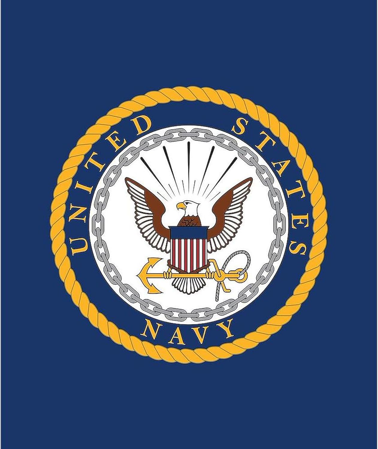 CafePress United States Navy Emblem Throw Blanket Super Soft Fleece Plush Throw Blanket, 60"x50"