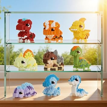HJPLPXH Dinosaur Micro Mini Building Block Sets Birthday& Party Gift
