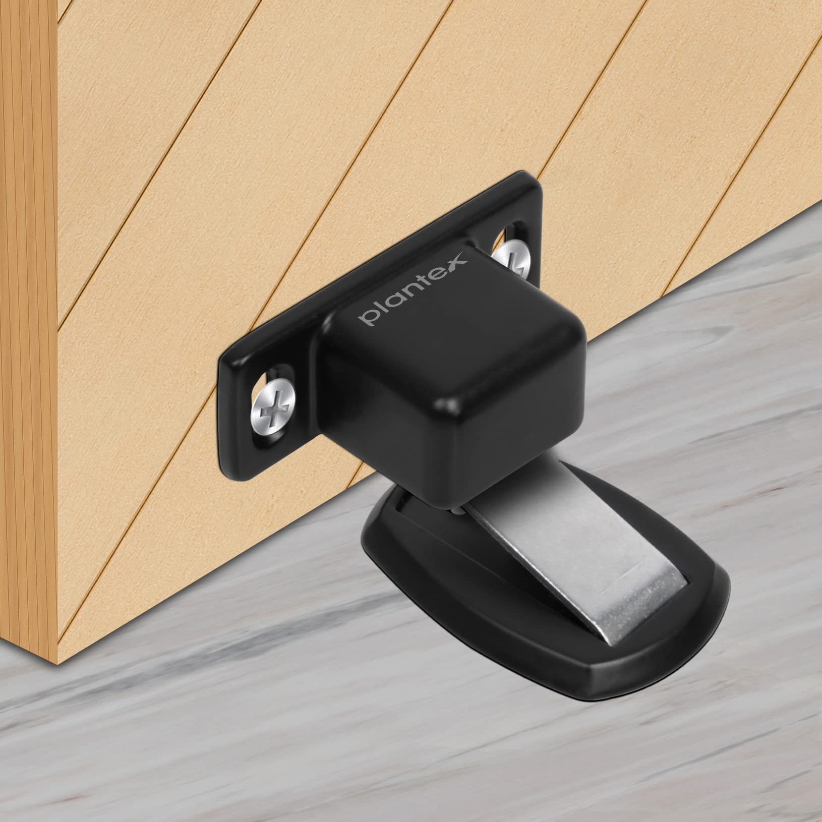 Plantex Heavy Duty Floor Mounted Magnatic Door Stoppper for Home/Door Holder/Door Stopper for Home/Hotel/Office (184 – Black)-image-48