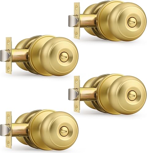 Vista 116 de Probrico - Pomos de puerta color negro mate, paquete de 15 pomos interiores con función de bloqueo de privacidad para dormitorio y baño, pestillo