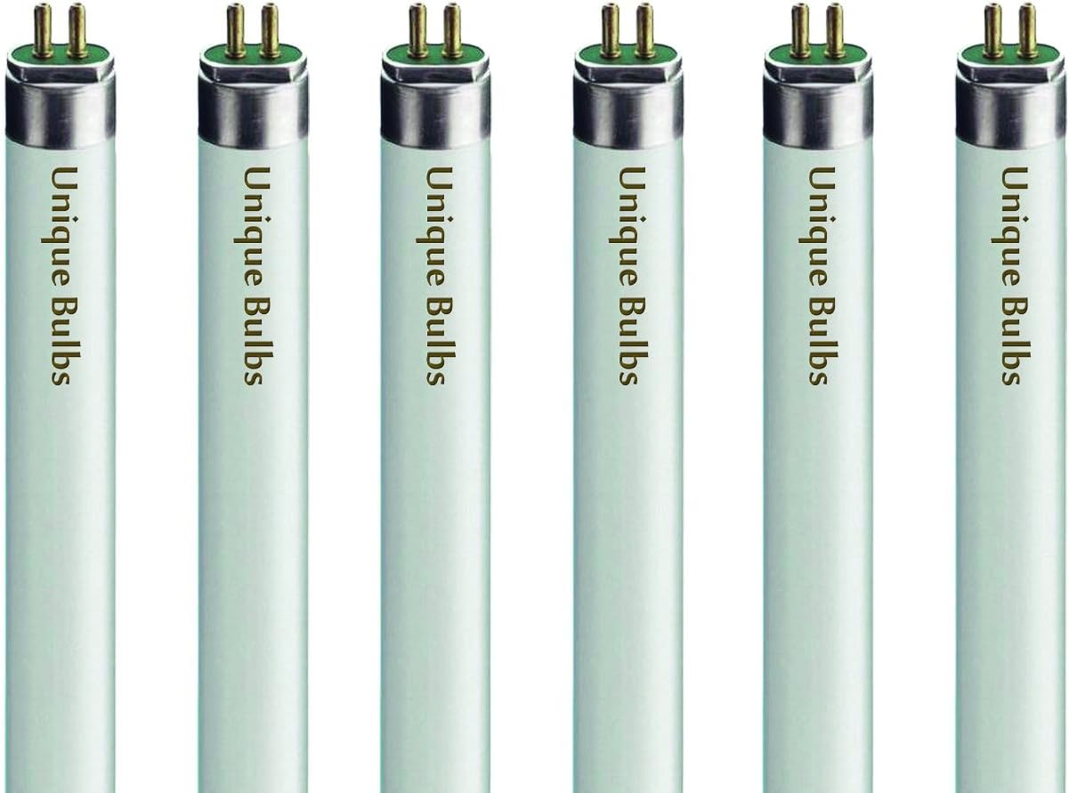 (Pack of 6) F8T5/WW 8W T5 12" Warm White 3000K Fluorescent Light Bulb 12,000HR