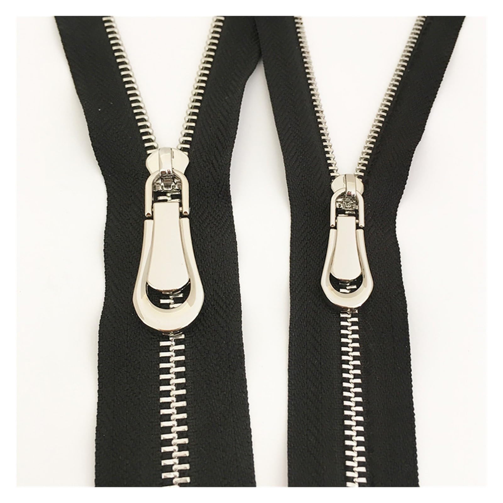 Tirones para deslizamientos de cremallera de metal Deslizadores de cremallera de Metal, lengüeta extractora de cabeza, kits de reparación de cremalleras, accesorios for bolsas de ropa, costura artesan