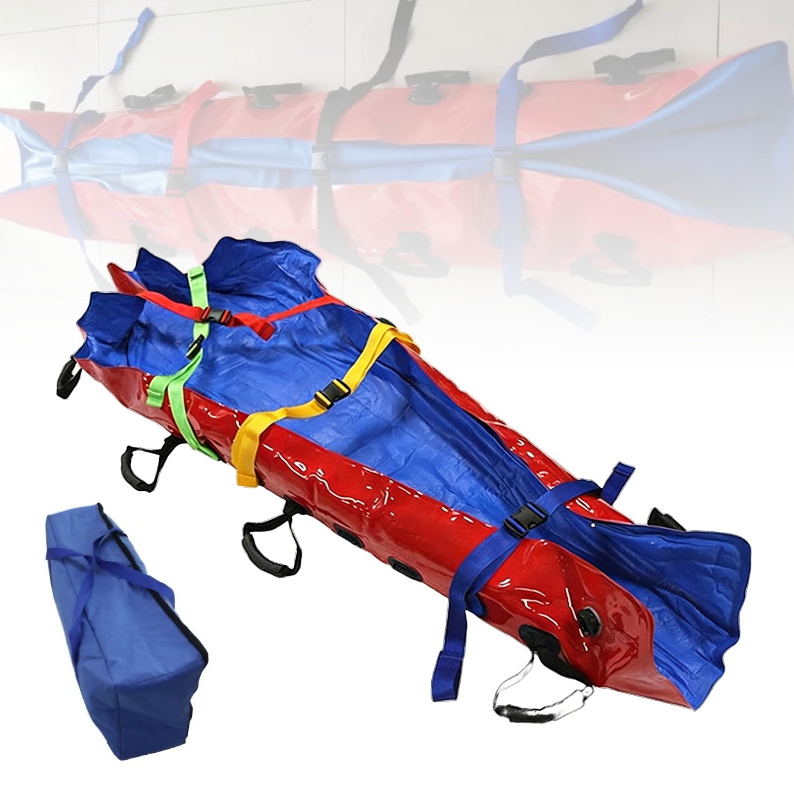 Matelas de civière sous Vide - Un Dispositif de Protection et d'immobilisation corporelle complète de Premier Secours en extérieur, adapté aux opérations de Sauvetage et aux Accidents.