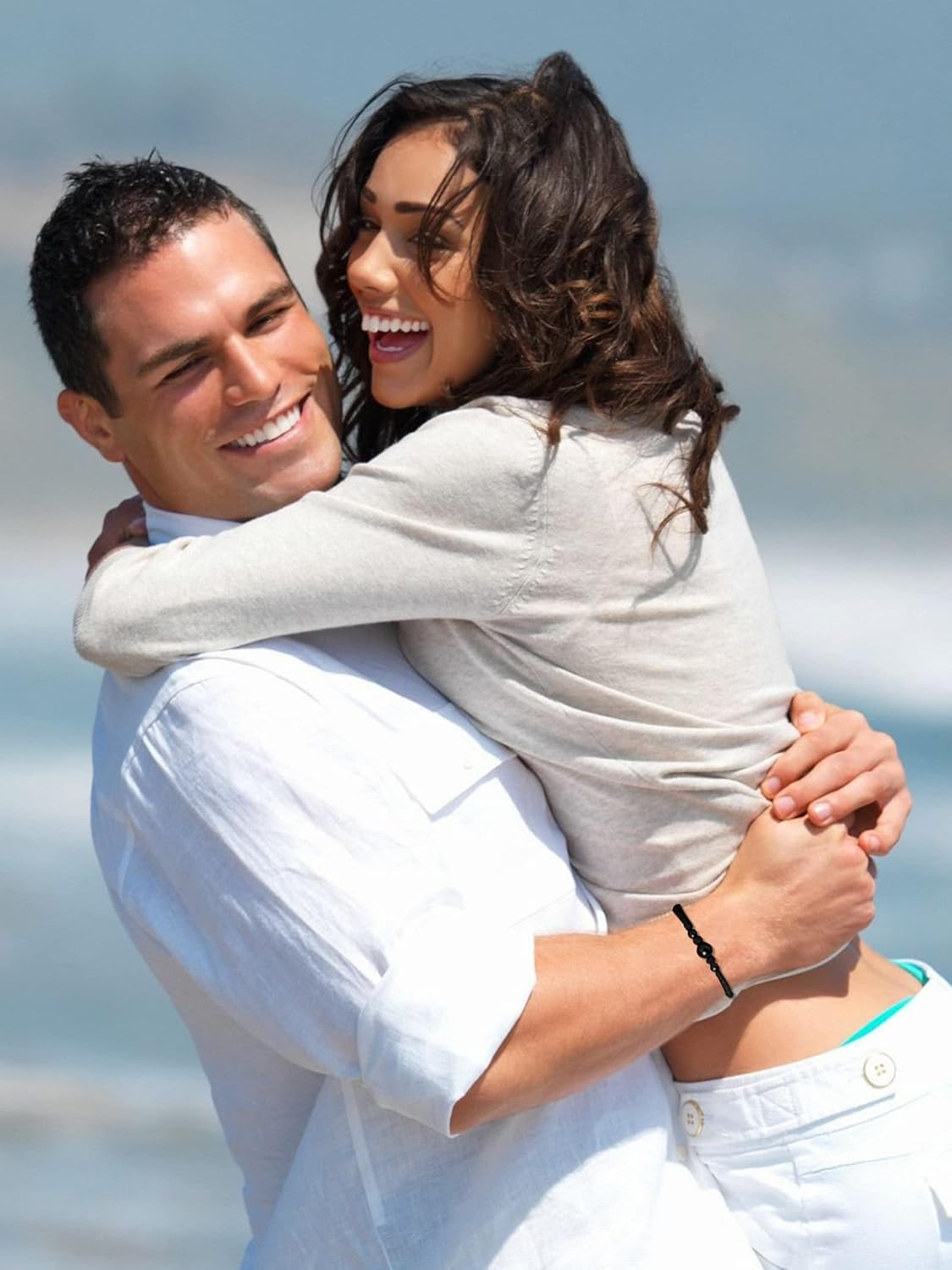 Miniatura 7 de Long tiantian Pulsera de cuerda roja para parejas, pulsera del día de San Valentín para novia, novio, pareja a juego para ella y él