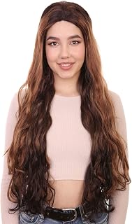 Halloween Party Online Indian Bride Wig, Brown Adult HW-2694A