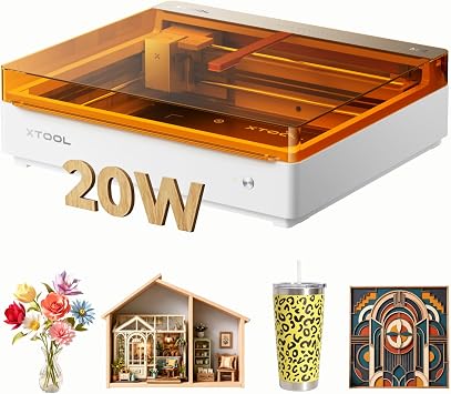 xTool M2 Color Craft Laser Engraver and Cutter, 20W Diode Engraving Machine