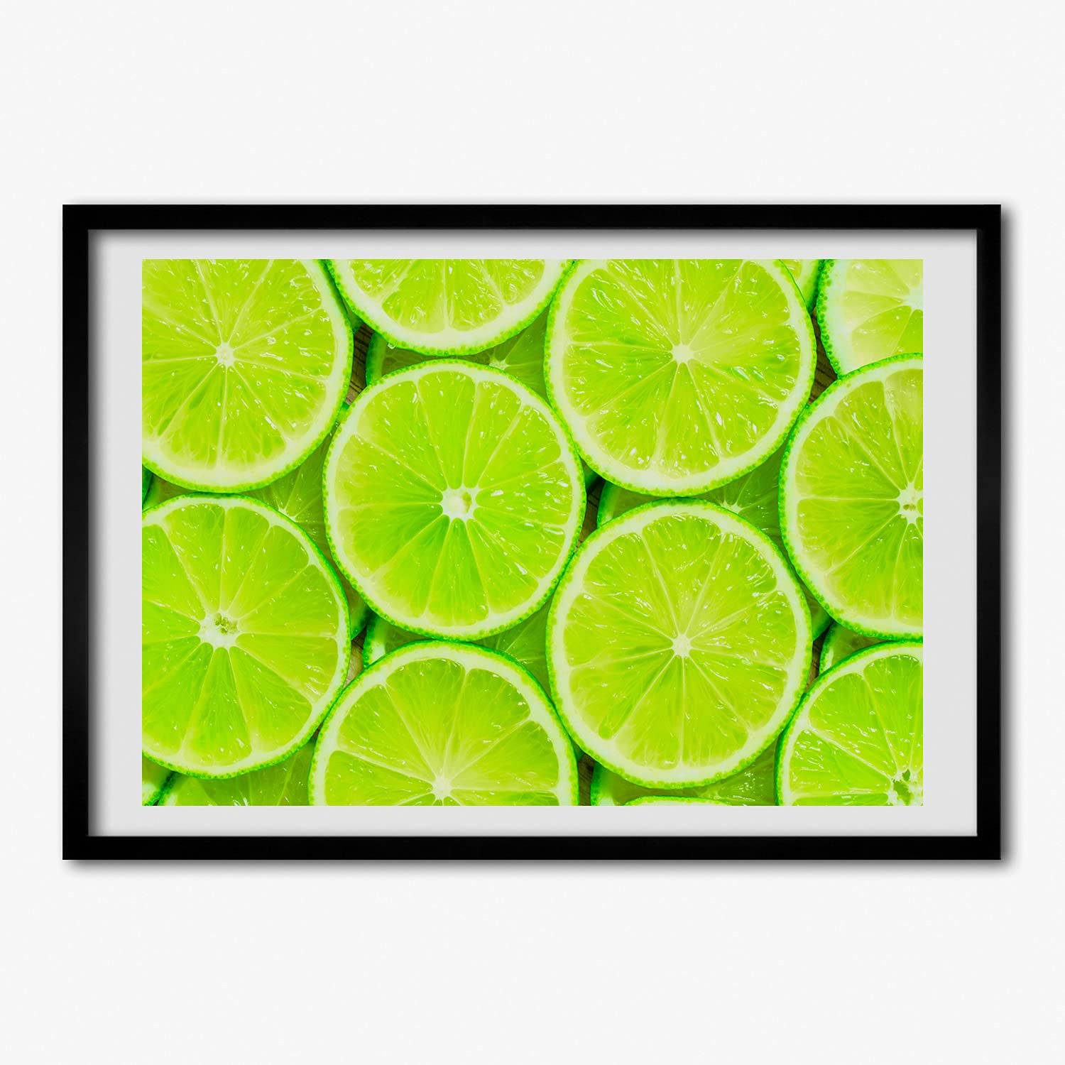 Cadre MDF 70x50 cm citrons Verts Tulup | Tableau photo moderne - 6