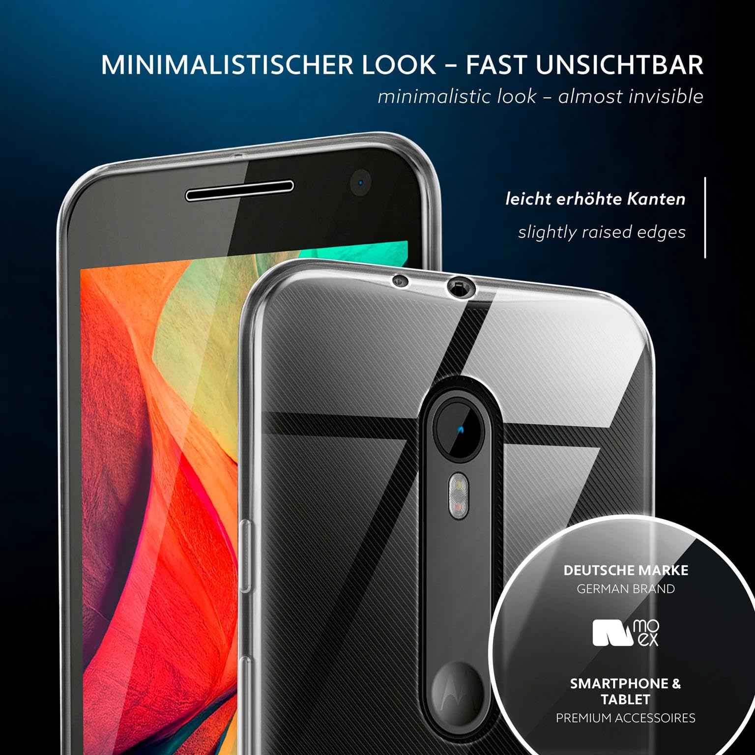 Moex Komplettschutz-Set Für Motorola Moto G6 Plus - Hülle + 2x Panzerglas