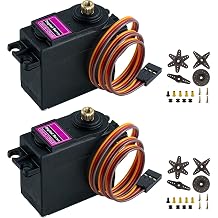 2 pieces servo digital metal, 13 kg servo motor, high speed torque for RC plane helicopter, RC servo 180  for robot arm, RC car boat