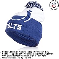 Vista 86 de Ultra Game Gorro de invierno de punto súper suave oficial de la NFL con guantes extra cálidos para pantalla táctil