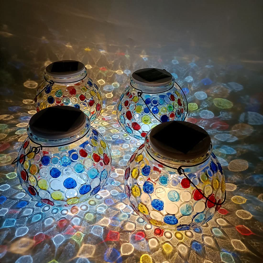 Amazon.co.jp: ガーデンソーラーライトマルチカラー変更LEDフラワー