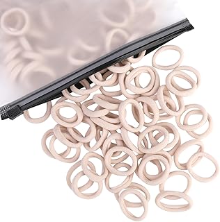 100 Pcs Baby Hair Ties, Cotton Hair Ties for Girls and Kids, Multicolor Small Seamless Hair Bands Elastic Ponytail Holders Kids Toddler Hair Tie toddler hair tie (Blonde)