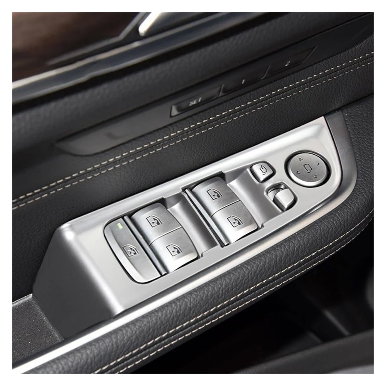 Autotür-Armlehnenverkleidung, Fensterglas, Hebeknopf, Schalter, Dekoration, Auto-Abdeckung, Aufkleber, Verkleidung, kompatibel mit BMW 6er Gt 6gt G32 2018–2023(Carbon Fiber Color)