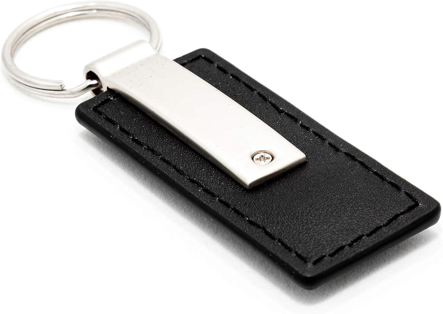 Au-Tomotive Gold, INC. Honda Civic Black Leather Key Chain - Image 4