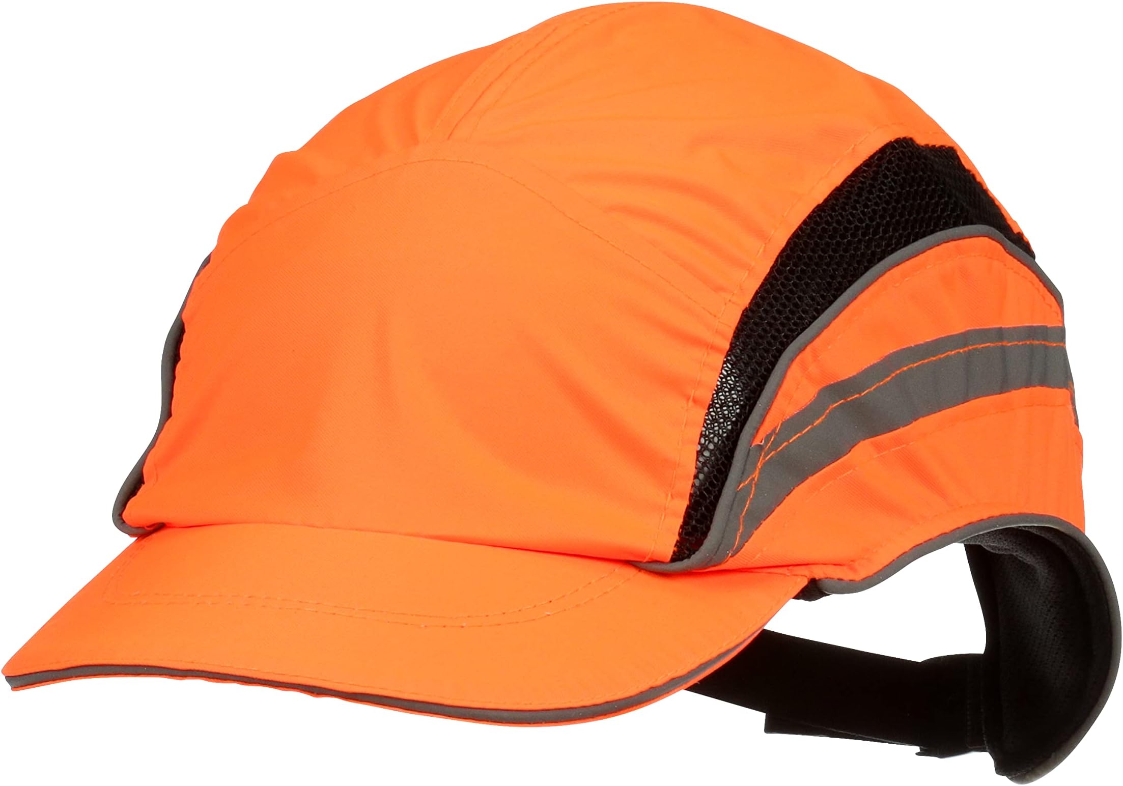 3M First Base 3 Bump Cap 2021874, Classic, High Visibility, Orange Reduced Peak, 55mm