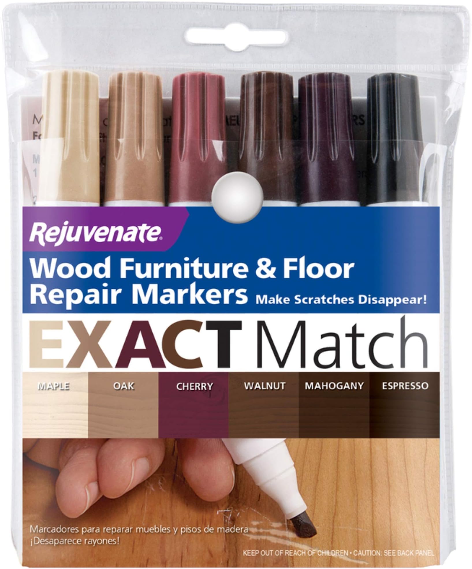 Rejuvenate Assorted Medium Tip Wood Marker 6 pk