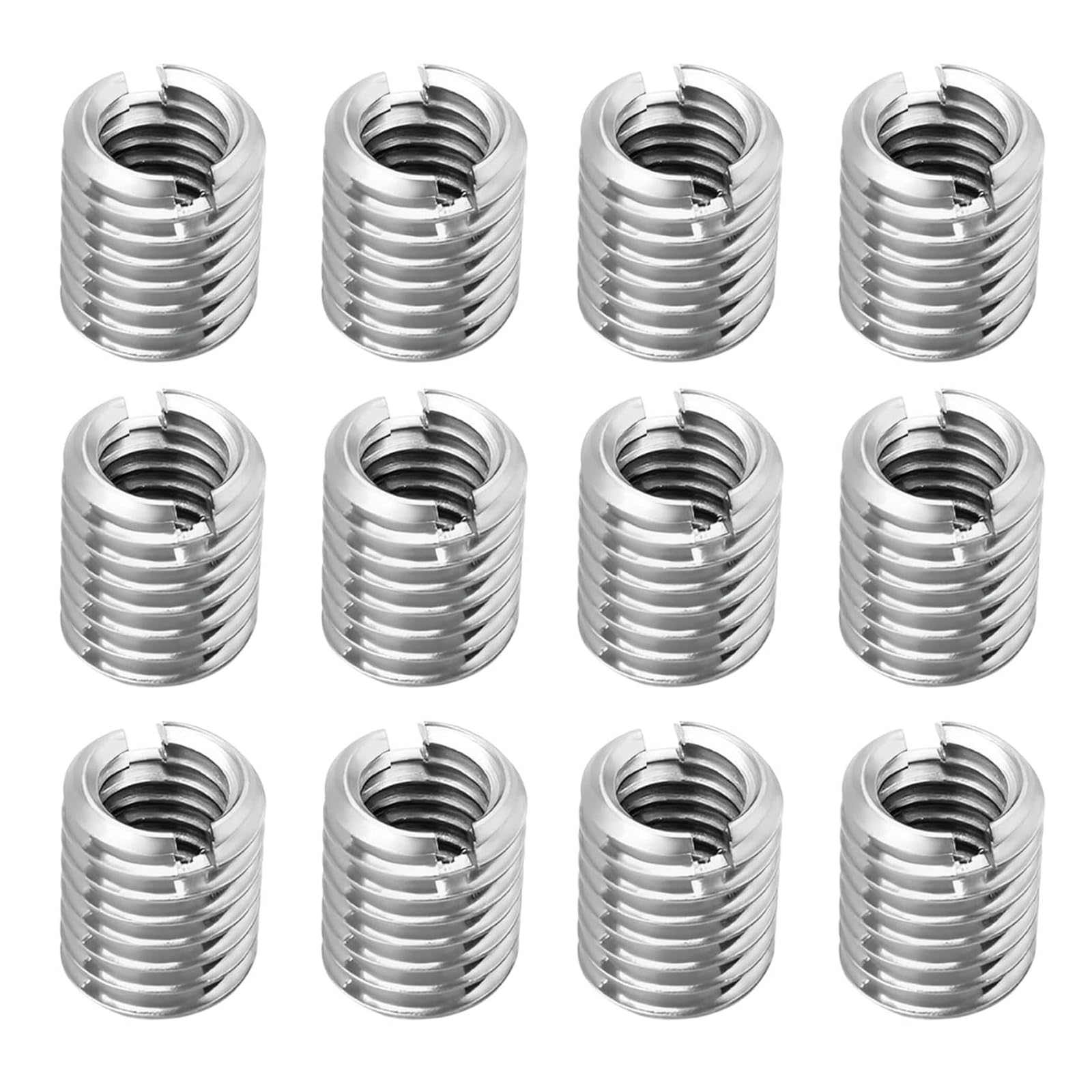 12 pezzi Inserti Filettati M12 a M10 15 mm, Resistenti Alla Corrosione, Antiruggine, Robusti e Durevoli, Inserto Filettato per Progetti di Arredamento, Automobili e Apparecchi Meccanici