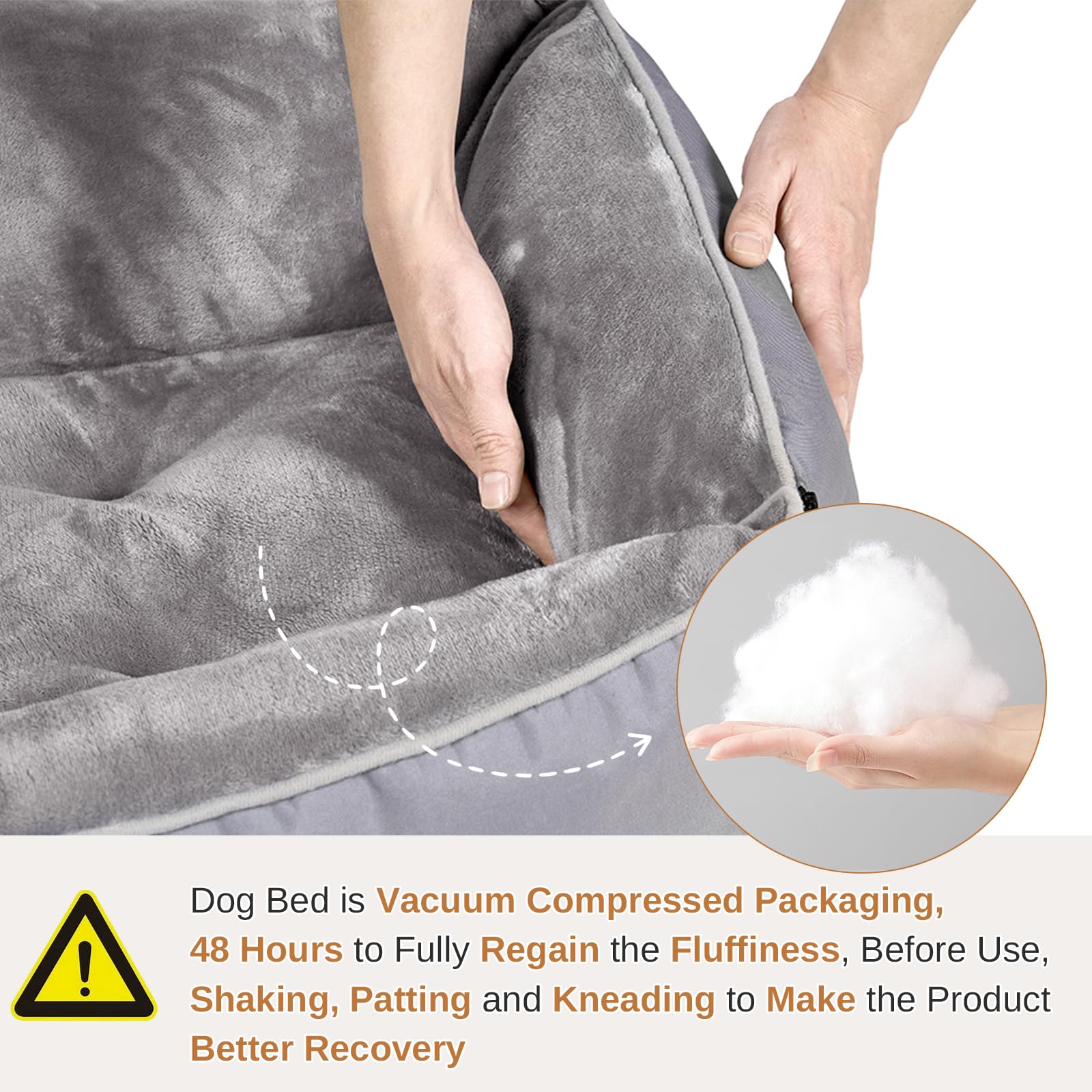 Dogat 4-In-1 Transformable Dog Sofa Bed, Dog and Cat Bed in 4 Shapes with Flannel Surface - Image 4