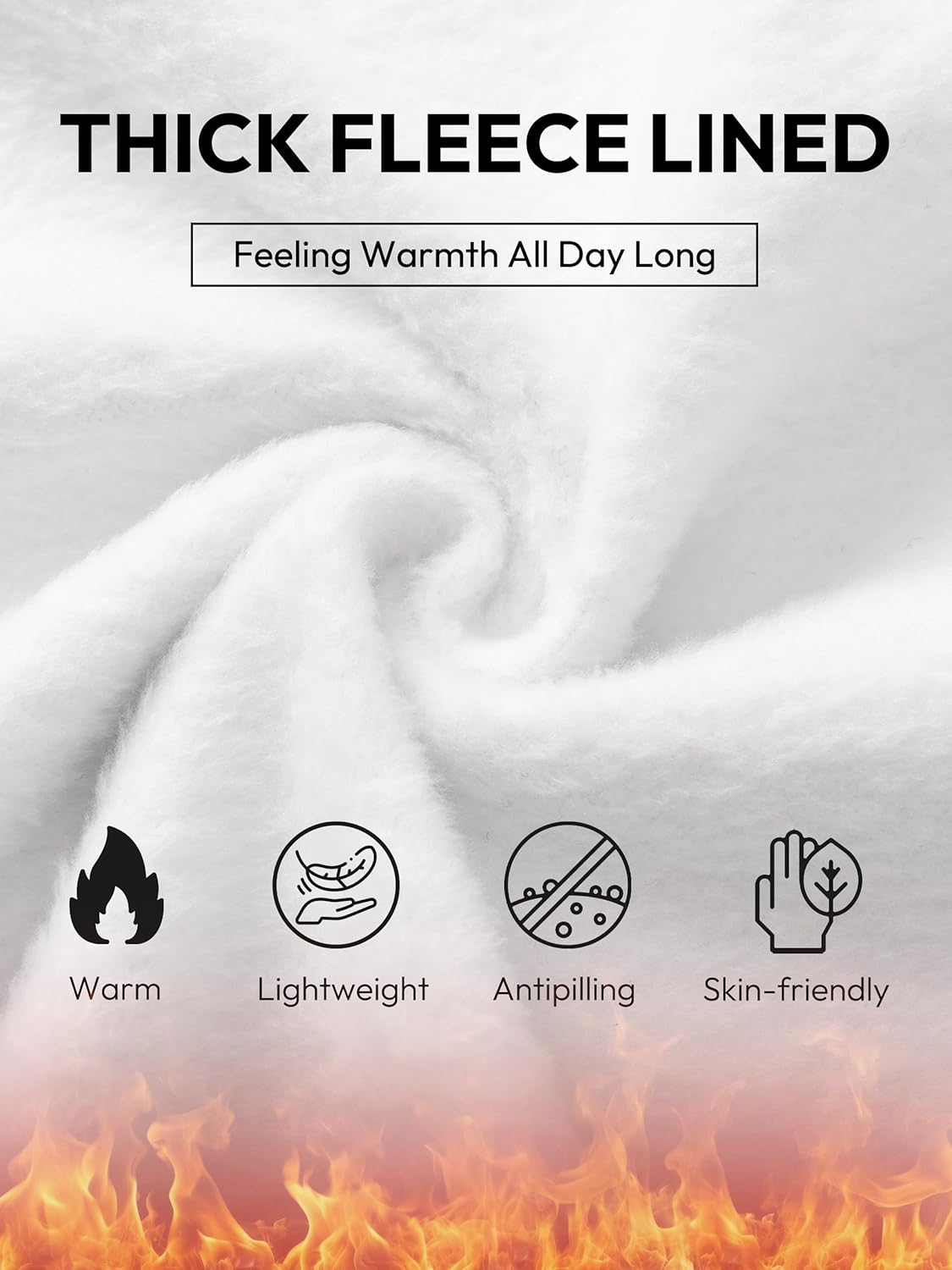 SEVEGO Tall Mens 34"/36"/38" Inseam Fleece Lined Winter Sweatpants Zipper Pocket Warm Extra Long Joggers Workout Pants - Image 5