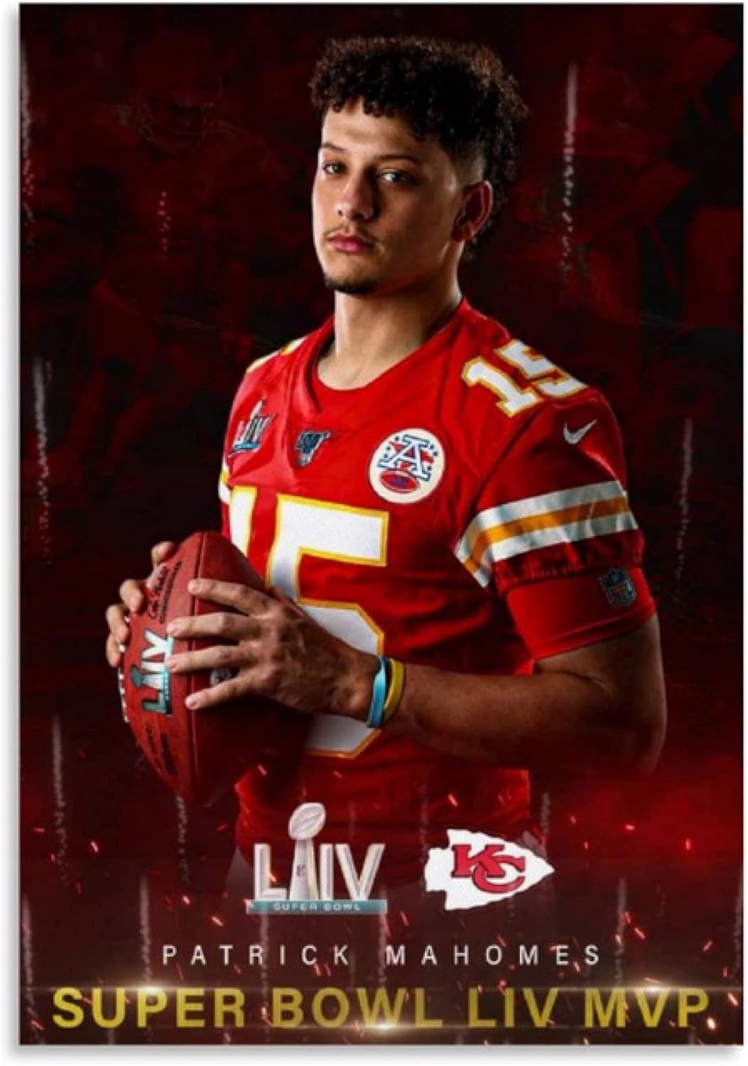 ZYHSB Rompecabezas De Madera 1000 Piezas Jugador De Fútbol Americano Patrick Mahomes Carteles Juguetes para Niños Adultos Juego De Descompresión De338Hy
