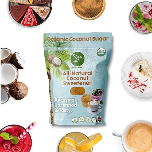 Miniatura 6 de Colibreeco, Azúcar de coco orgánico, edulcorante de coco totalmente natural néctar de palma de coco orgánico evaporado, sin refinar, sin procesar,
