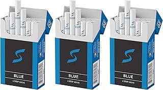 STEP Blue Light Smooth Herbal Cigarettes - (3 Boxes = 60ct)