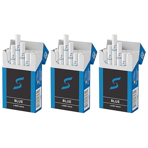 STEP Blue Light Smooth Herbal Cigarettes - (3 Boxes =