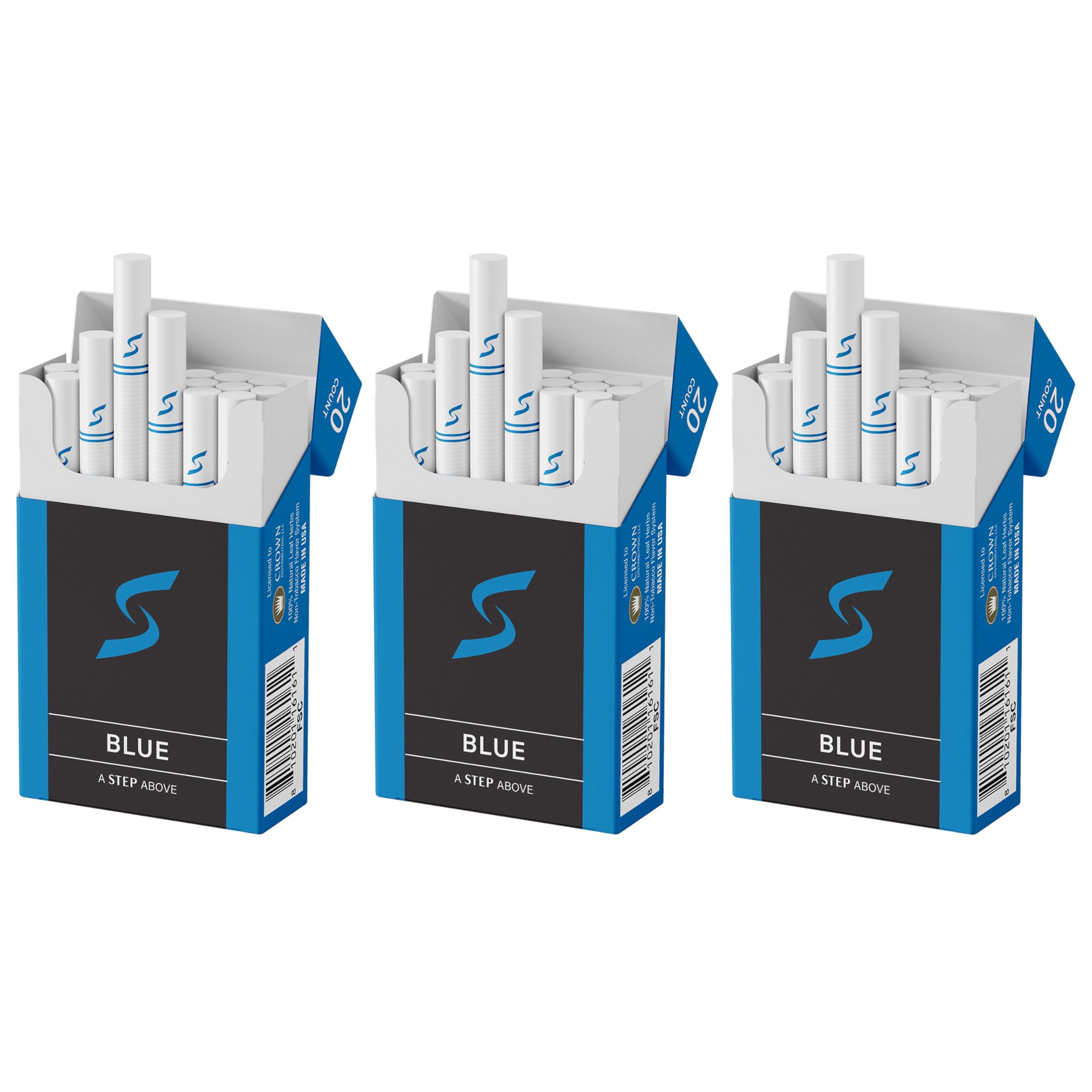 Amazon.com: STEP Blue Light Smooth Herbal Cigarettes